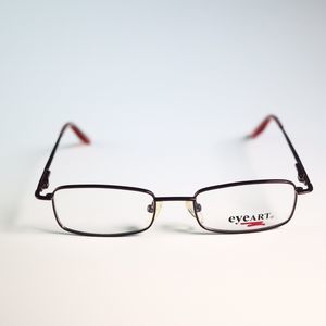 eyeArt Regina red wine 47-19 135 eyeglasses slim rectangle frame eyewear N14